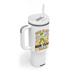 Funny New Years Eve Tumbler With Handle This Is My New Year Toad Frog Pun TS11 Print Your Wear