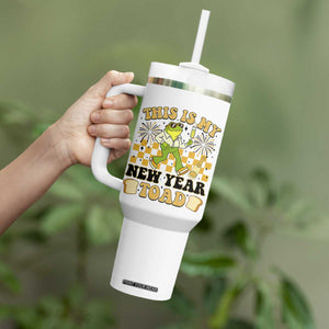 Funny New Years Eve Tumbler With Handle This Is My New Year Toad Frog Pun TS11 Print Your Wear
