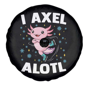Funny Axolotl Ice Skating Spare Tire Cover I Axel Alotl Winter Sport TS11 Print Your Wear