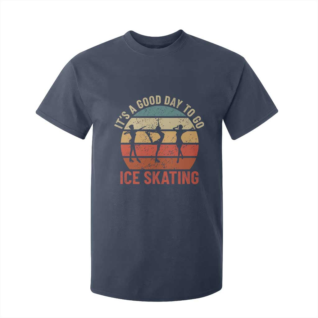 Funny It's A Good Day To Go Ice Skating T Shirt For Kid TS11 Navy Print Your Wear