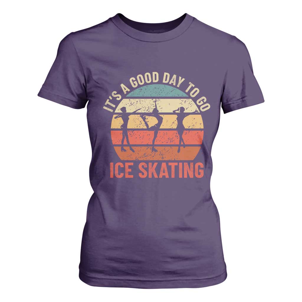 Funny It's A Good Day To Go Ice Skating T Shirt For Women TS11 Purple Print Your Wear