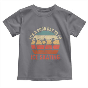 Funny It's A Good Day To Go Ice Skating Toddler T Shirt TS11 Charcoal Print Your Wear