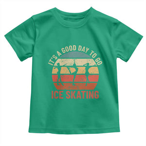 Funny It's A Good Day To Go Ice Skating Toddler T Shirt TS11 Irish Green Print Your Wear