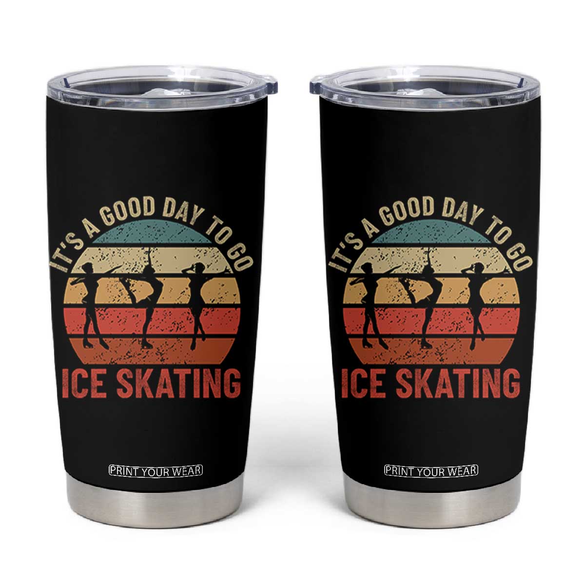 Funny It's A Good Day To Go Ice Skating Tumbler Cup TS11 Black Print Your Wear