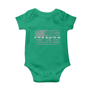 American Flag Snowmobile Freedom Winter Sport Baby Onesie TS11 Irish Green Print Your Wear