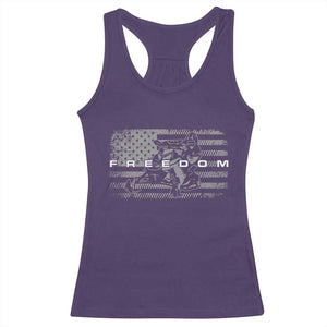 American Flag Snowmobile Freedom Winter Sport Racerback Tank Top TS11 Purple Print Your Wear