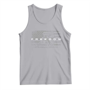 American Flag Snowmobile Freedom Winter Sport Tank Top TS11 Athletic Heather Print Your Wear