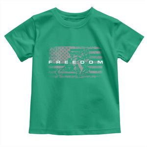 American Flag Snowmobile Freedom Winter Sport Toddler T Shirt TS11 Irish Green Print Your Wear