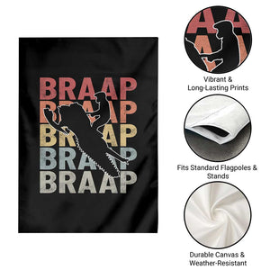 Snowmobile Braaap Garden Flag Retro Snowcross Snow Sled Winter Sport TS11 Print Your Wear