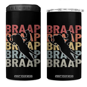 Snowmobile Braaap 4 in 1 Can Cooler Tumbler Retro Snowcross Snow Sled Winter Sport TS11 One Size: 16 oz Black Print Your Wear