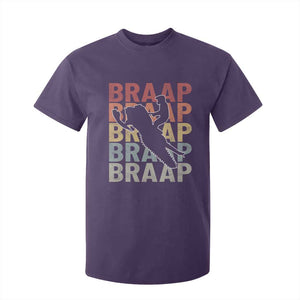 Snowmobile Braaap T Shirt For Kid Retro Snowcross Snow Sled Winter Sport TS11 Purple Print Your Wear