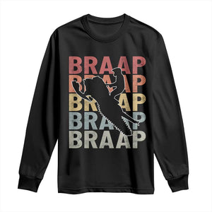 Snowmobile Braaap Long Sleeve Shirt Retro Snowcross Snow Sled Winter Sport TS11 Black Print Your Wear
