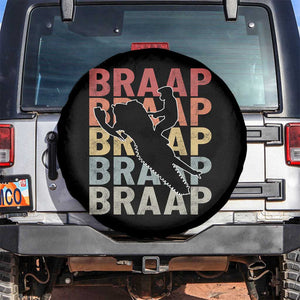 Snowmobile Braaap Spare Tire Cover Retro Snowcross Snow Sled Winter Sport TS11 No hole Black Print Your Wear