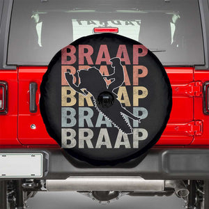 Snowmobile Braaap Spare Tire Cover Retro Snowcross Snow Sled Winter Sport TS11 Black Print Your Wear