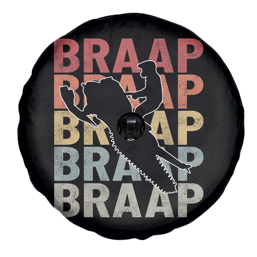 Snowmobile Braaap Spare Tire Cover Retro Snowcross Snow Sled Winter Sport TS11 Print Your Wear