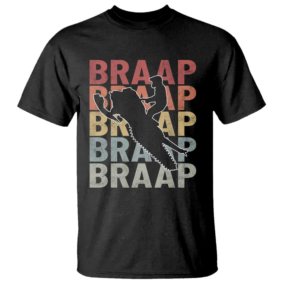 Snowmobile Braaap T Shirt Retro Snowcross Snow Sled Winter Sport TS11 Black Print Your Wear