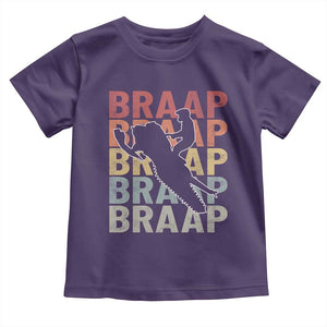 Snowmobile Braaap Toddler T Shirt Retro Snowcross Snow Sled Winter Sport TS11 Purple Print Your Wear