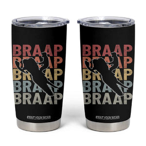 Snowmobile Braaap Tumbler Cup Retro Snowcross Snow Sled Winter Sport TS11 Black Print Your Wear
