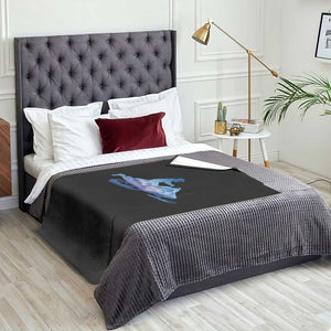 Snowmobile Snow Mountain Forest Snowmobiling Winter Sport Throw Blanket TS11 Print Your Wear