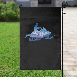 Snowmobile Snow Mountain Forest Snowmobiling Winter Sport Garden Flag TS11 Print Your Wear
