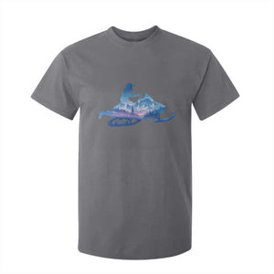 Snowmobile Snow Mountain Forest Snowmobiling Winter Sport T Shirt For Kid TS11 Charcoal Print Your Wear