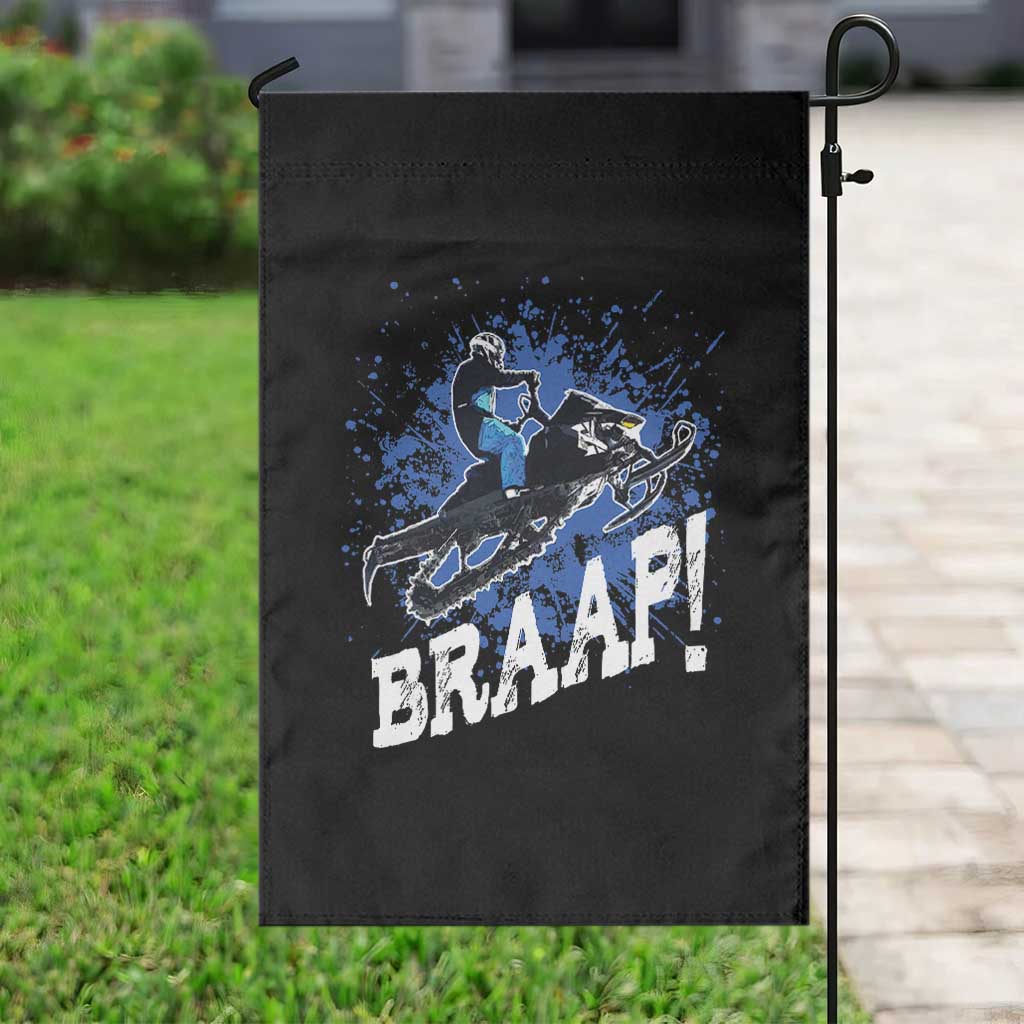 Snowmobile Braaap Garden Flag Snowcross Snow Sled Extreme Outdoor Winter Sports TS11 Print Your Wear
