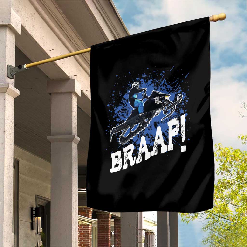 Snowmobile Braaap Garden Flag Snowcross Snow Sled Extreme Outdoor Winter Sports TS11 Print Your Wear