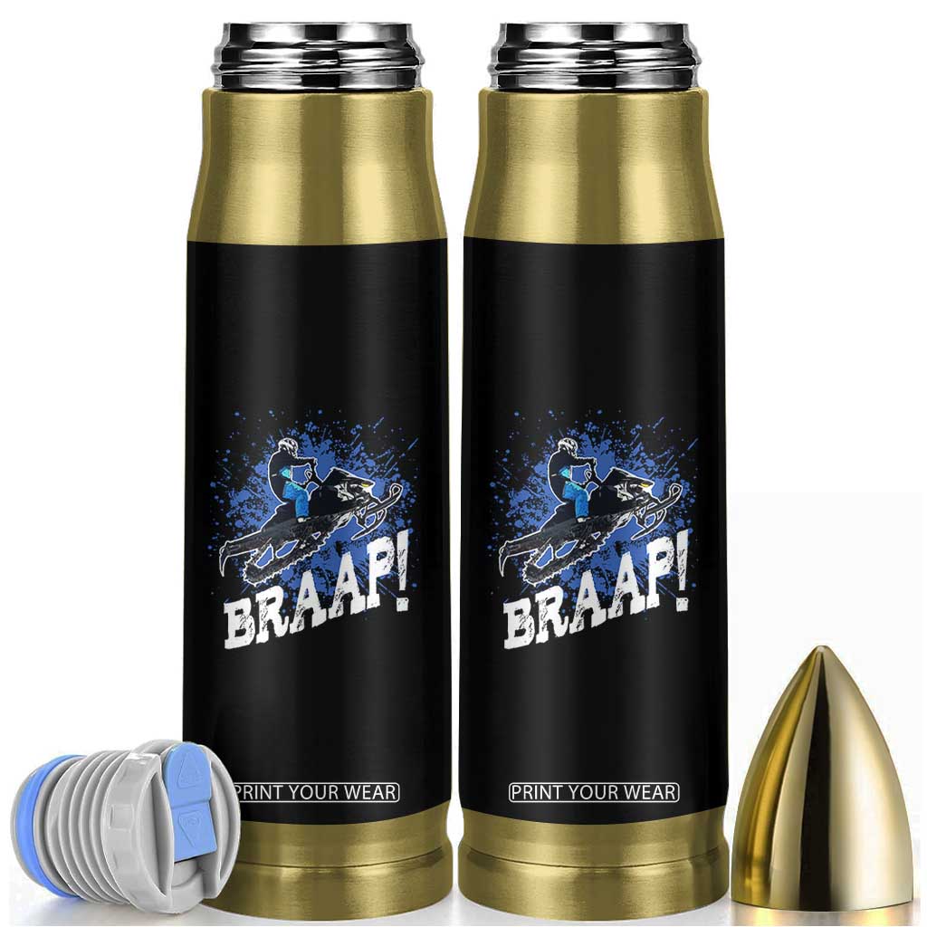 Snowmobile Braaap Bullet Tumbler Snowcross Snow Sled Extreme Outdoor Winter Sports TS11 Black Print Your Wear