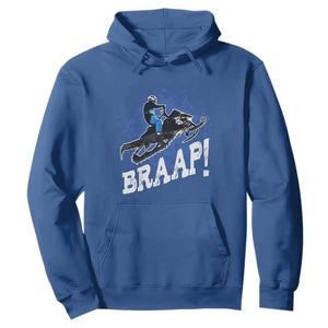 Snowmobile Braaap Hoodie Snowcross Snow Sled Extreme Outdoor Winter Sports TS11 Royal Blue Print Your Wear