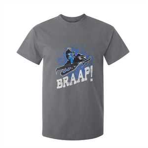 Snowmobile Braaap T Shirt For Kid Snowcross Snow Sled Extreme Outdoor Winter Sports TS11 Charcoal Print Your Wear