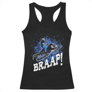 Snowmobile Braaap Racerback Tank Top Snowcross Snow Sled Extreme Outdoor Winter Sports TS11 Black Print Your Wear