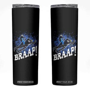 Snowmobile Braaap Skinny Tumbler Snowcross Snow Sled Extreme Outdoor Winter Sports TS11 Black Print Your Wear