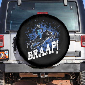 Snowmobile Braaap Spare Tire Cover Snowcross Snow Sled Extreme Outdoor Winter Sports TS11 No hole Black Print Your Wear