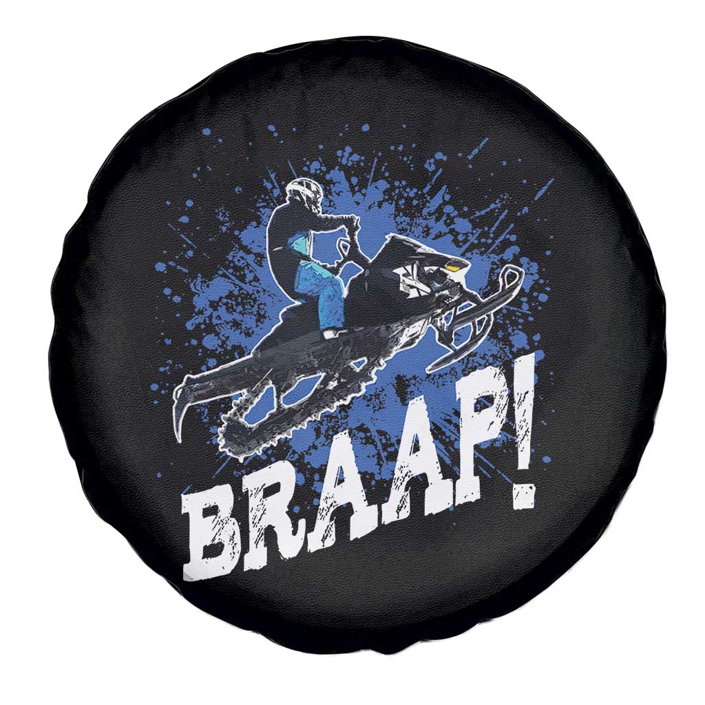 Snowmobile Braaap Spare Tire Cover Snowcross Snow Sled Extreme Outdoor Winter Sports TS11 Print Your Wear
