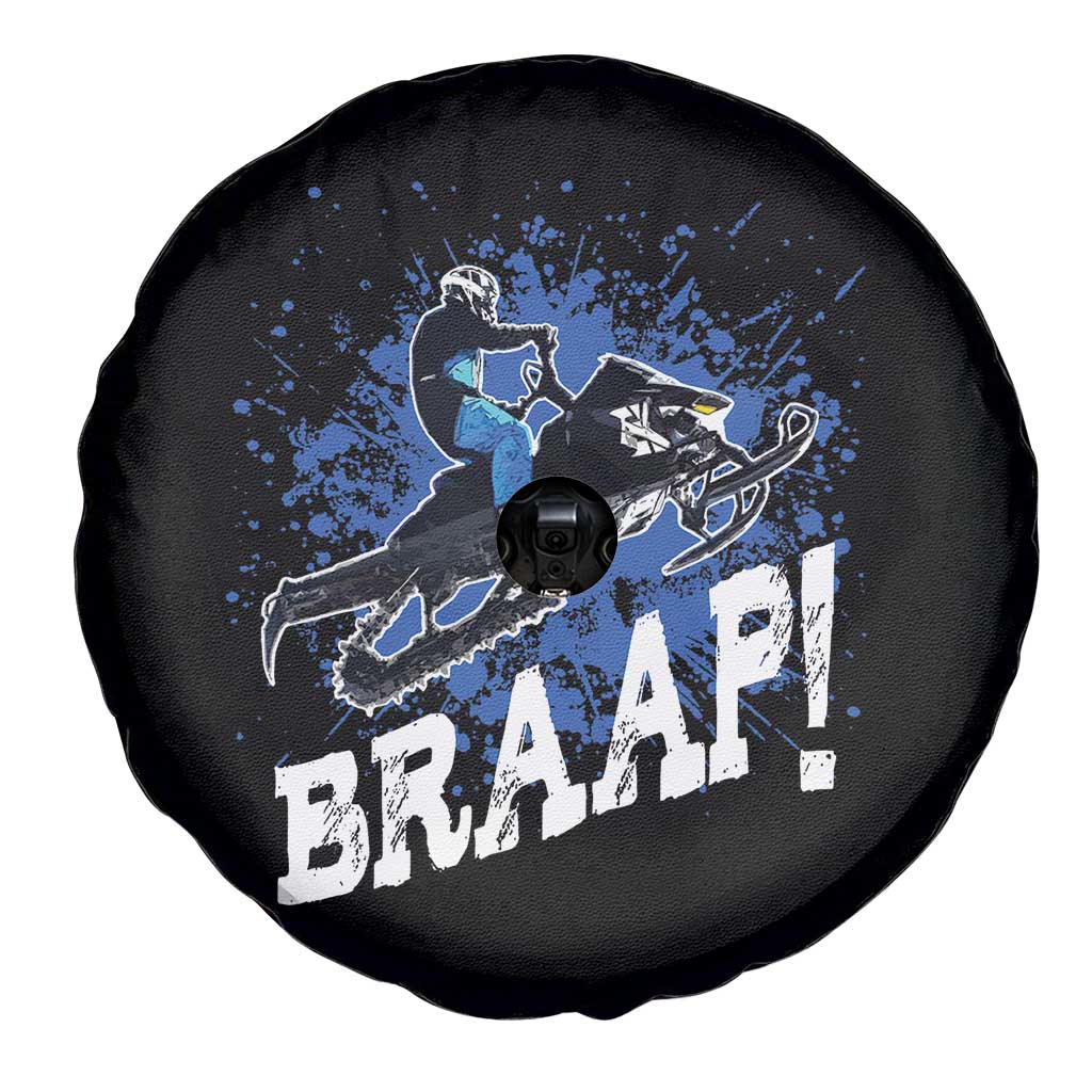 Snowmobile Braaap Spare Tire Cover Snowcross Snow Sled Extreme Outdoor Winter Sports TS11 Print Your Wear