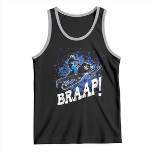 Snowmobile Braaap Tank Top Snowcross Snow Sled Extreme Outdoor Winter Sports TS11 Black Athletic Heather Print Your Wear