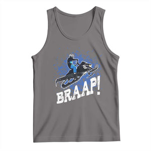 Snowmobile Braaap Tank Top Snowcross Snow Sled Extreme Outdoor Winter Sports TS11 Deep Heather Print Your Wear