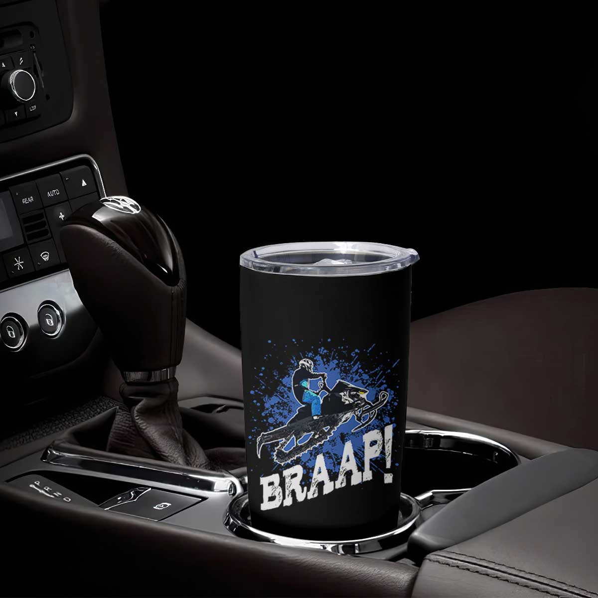 Snowmobile Braaap Tumbler Cup Snowcross Snow Sled Extreme Outdoor Winter Sports TS11 Print Your Wear