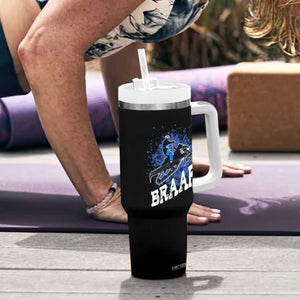 Snowmobile Braaap Tumbler With Handle Snowcross Snow Sled Extreme Outdoor Winter Sports TS11 Print Your Wear