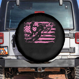 Snowmobile Snowcross Girls Pink American Flag Spare Tire Cover TS11 No hole Black Print Your Wear