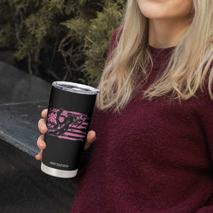Snowmobile Snowcross Girls Pink American Flag Tumbler Cup TS11 Print Your Wear