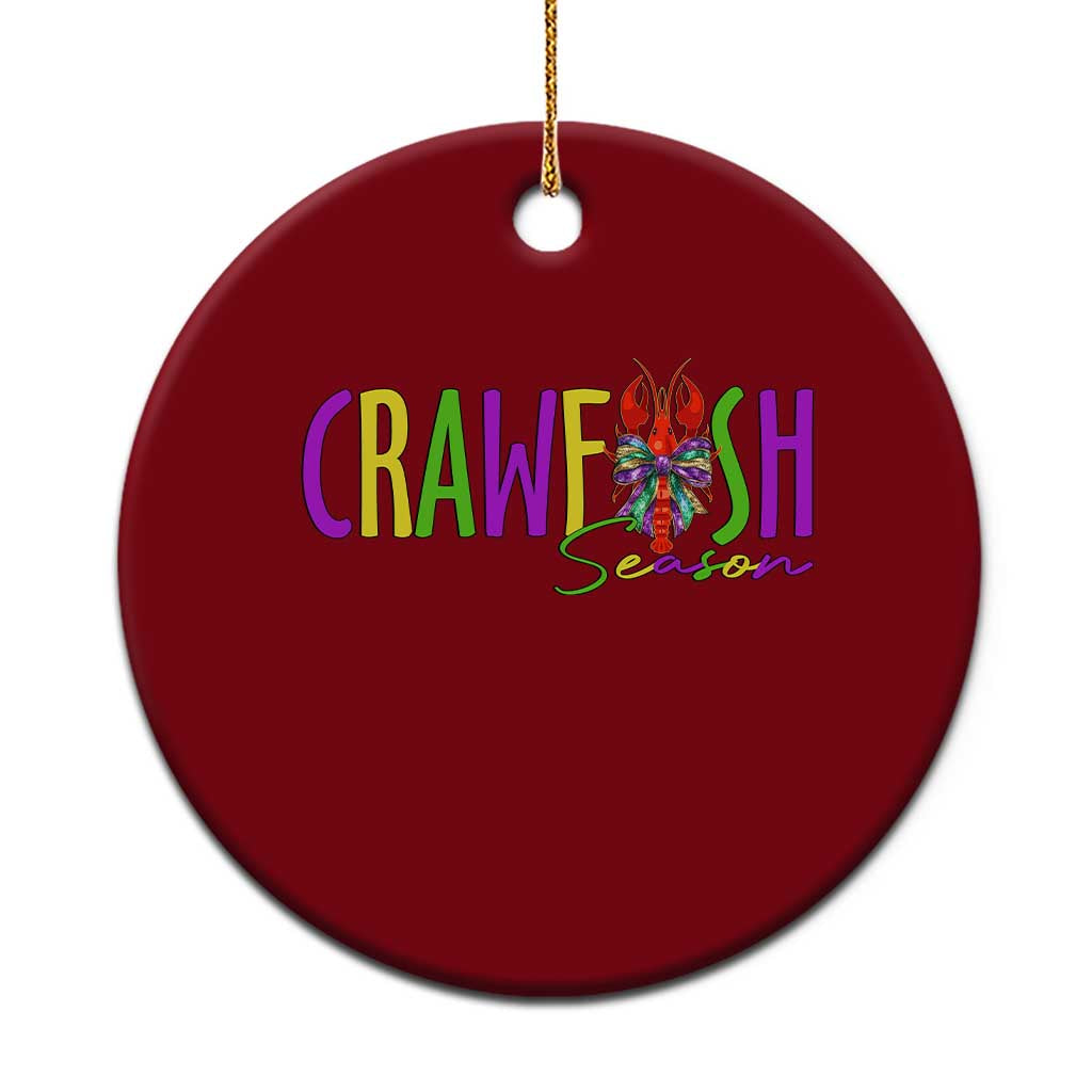 Funny Mardi Gras Cajun Crawfish Season Ceramic Ornament TS11 1pc Red Print Your Wear