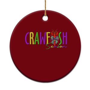 Funny Mardi Gras Cajun Crawfish Season Ceramic Ornament TS11 1pc Red Print Your Wear