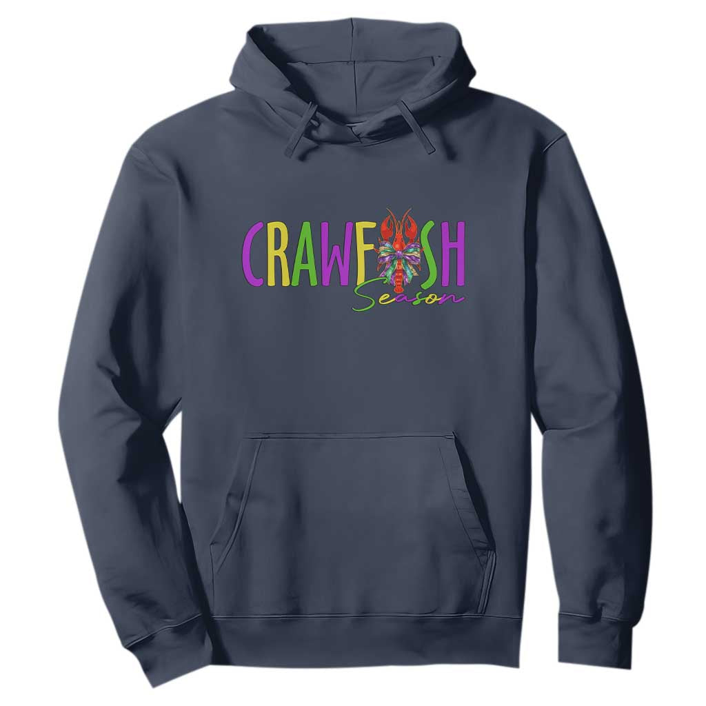 Funny Mardi Gras Cajun Crawfish Season Hoodie TS11 Navy Print Your Wear