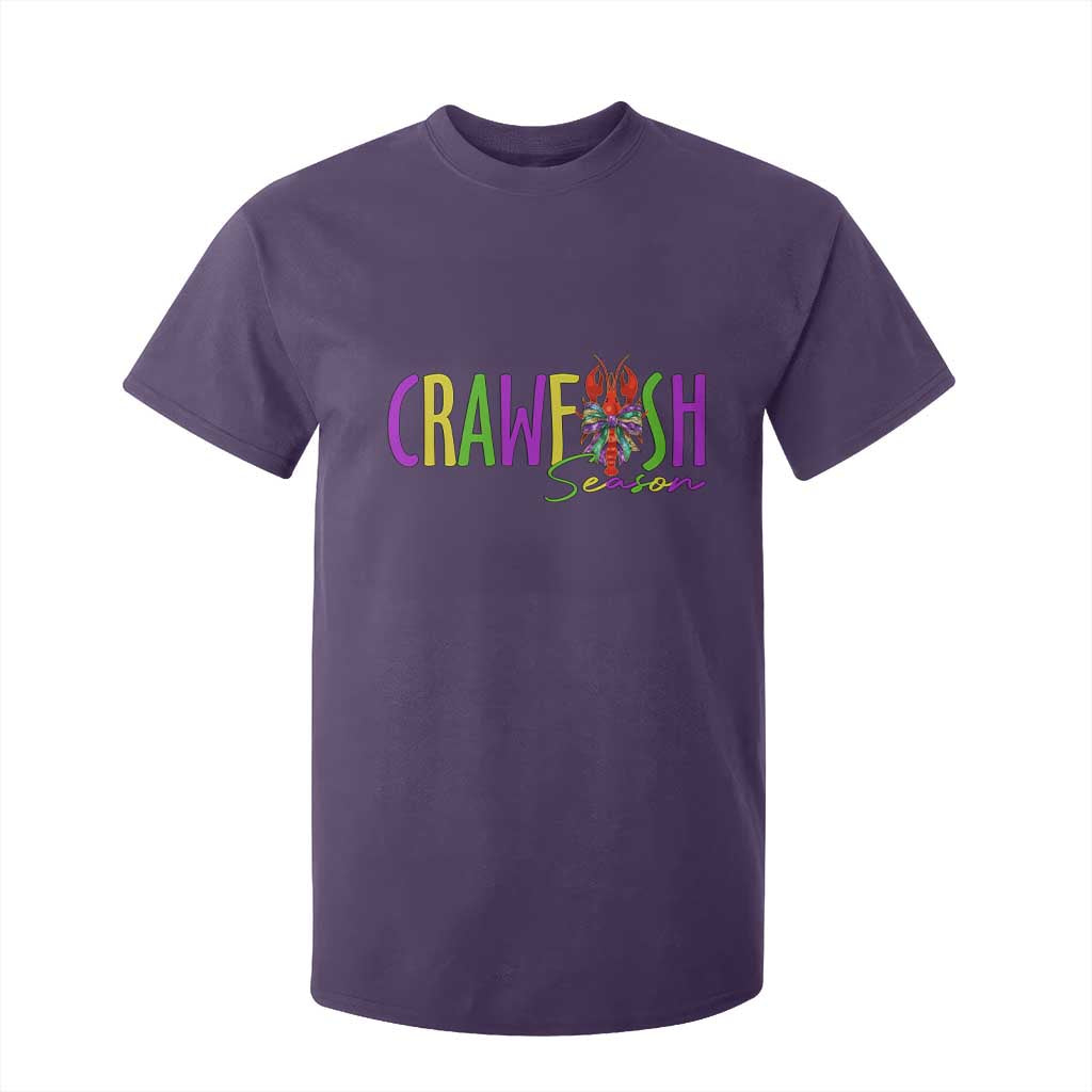 Funny Mardi Gras Cajun Crawfish Season T Shirt For Kid TS11 Purple Print Your Wear