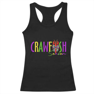Funny Mardi Gras Cajun Crawfish Season Racerback Tank Top TS11 Black Print Your Wear