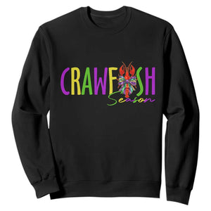 Funny Mardi Gras Cajun Crawfish Season Sweatshirt TS11 Black Print Your Wear