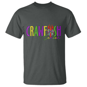 Funny Mardi Gras Cajun Crawfish Season T Shirt TS11 Dark Heather Print Your Wear