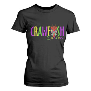 Funny Mardi Gras Cajun Crawfish Season T Shirt For Women TS11 Black Print Your Wear