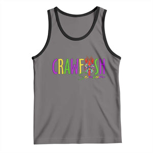 Funny Mardi Gras Cajun Crawfish Season Tank Top TS11 Deep Heather Black Print Your Wear